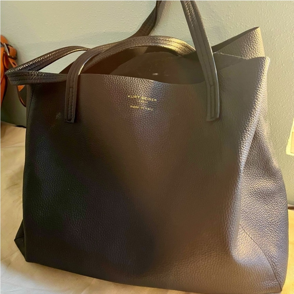 Kurt Geiger Black Structured Tote Bag